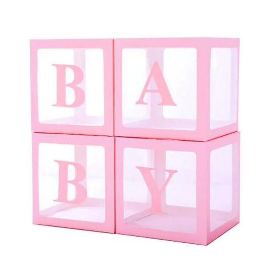 Caixas Baby para Balões Rosa