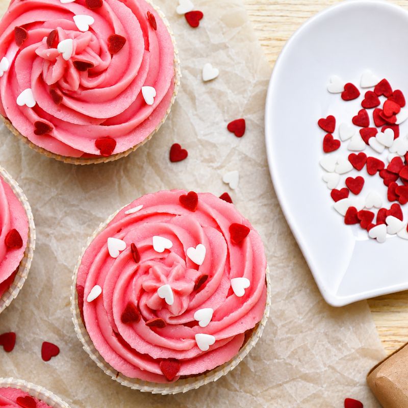 Sprinkles Mix Corações Vermelho/Brancos