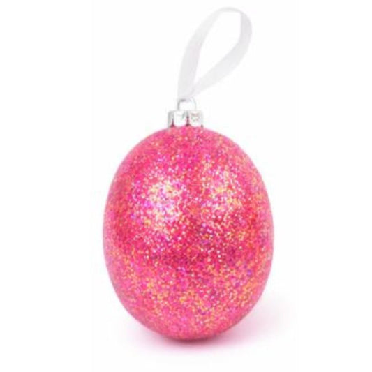 Ovo Rosa com Glitter Decora...