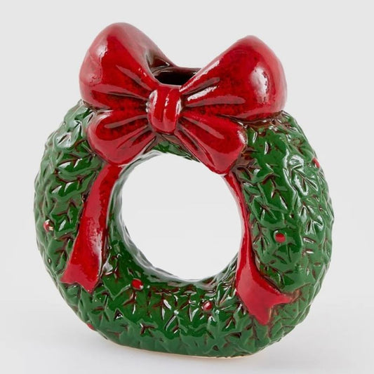 Castiçal coroa de natal