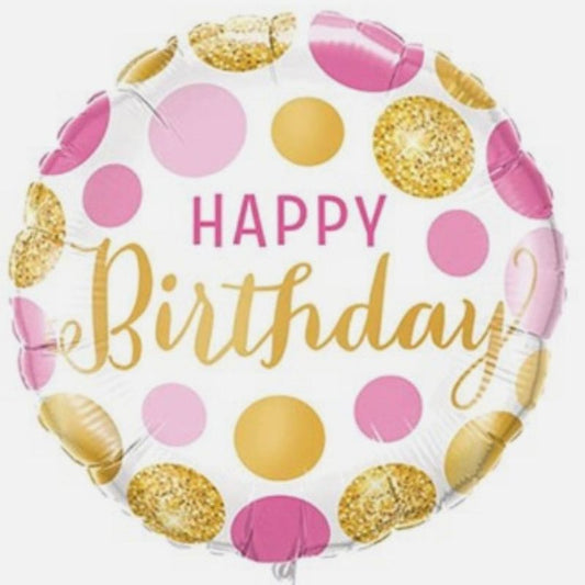 Balão Happy Birthday 45cm