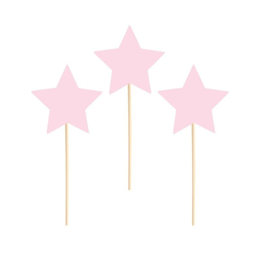 Toppers Estrelas Rosa