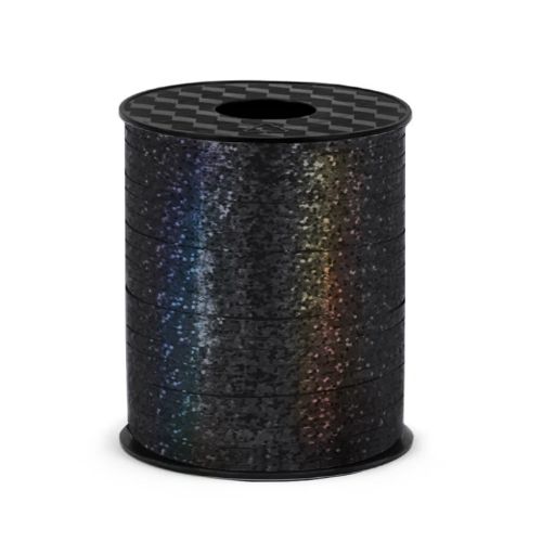 Fita Preto Glitter p/ Balões