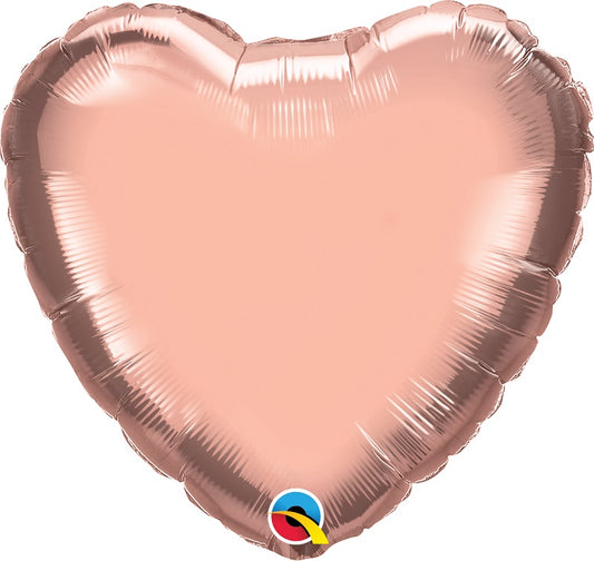 Balão Metálico Coração Rose...