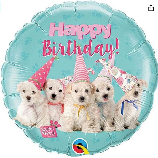 Balão Metálico Birthday Pup...