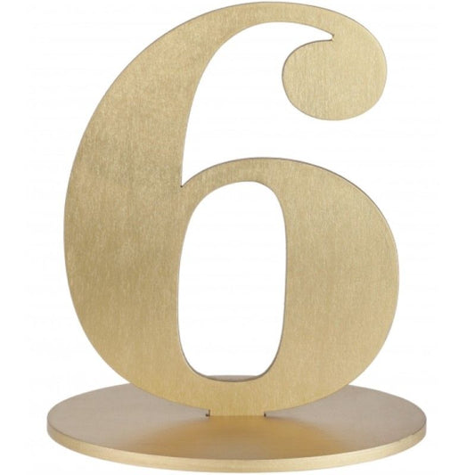 Marcador Nº6 Dourado