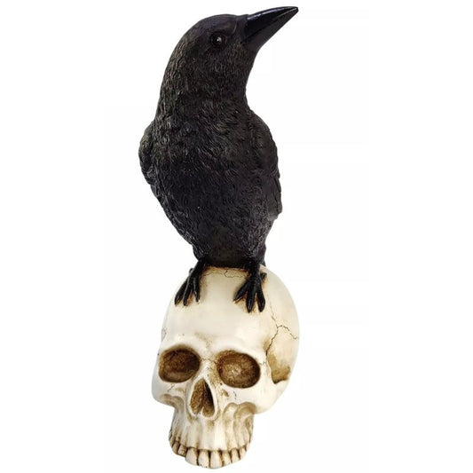 Caveira com corvo