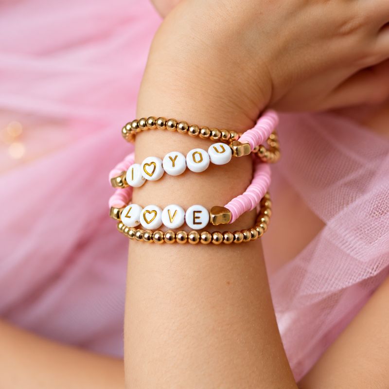 Conj 4 Pulseiras Rosa