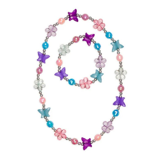 Colar e Pulseira com Flores...