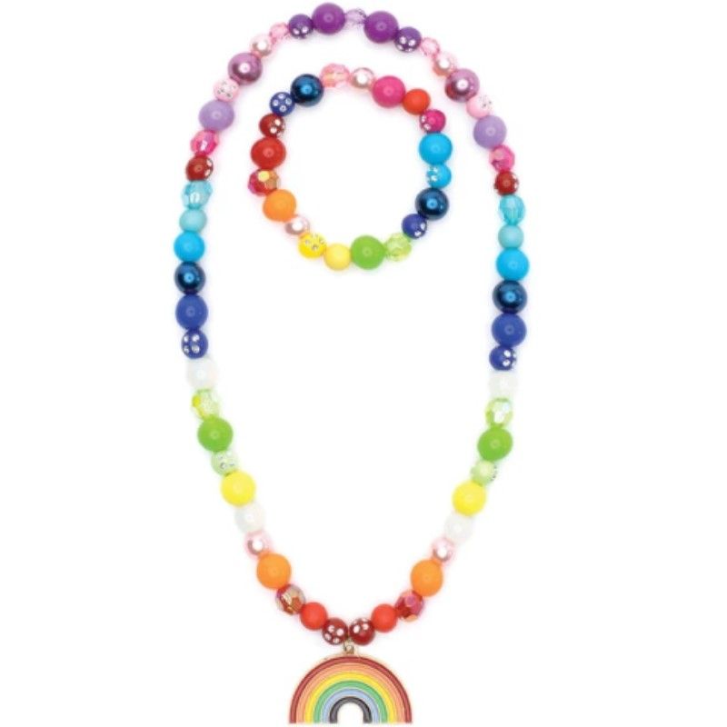 Colar e Pulseira Arco-Íris Encantado