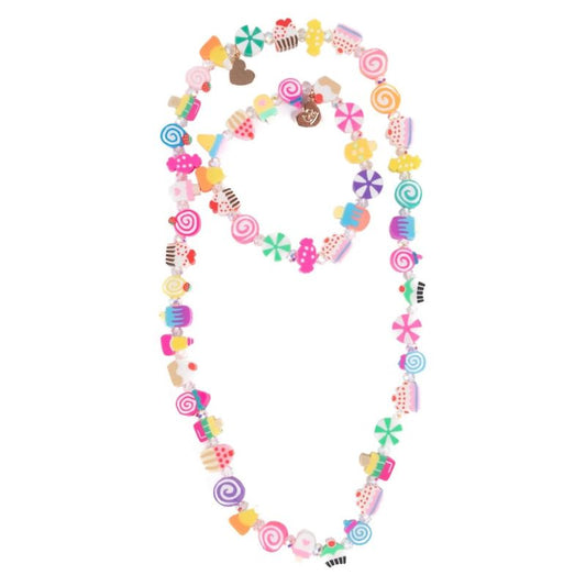 conj colar e pulseira doces...