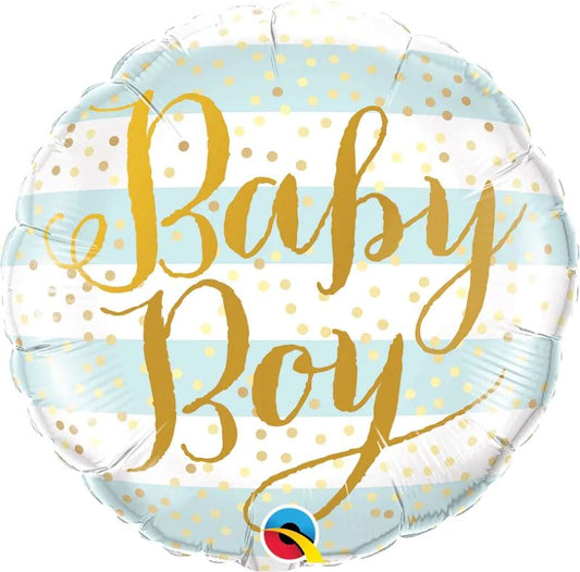 Balão Baby Boy Blue Stripes