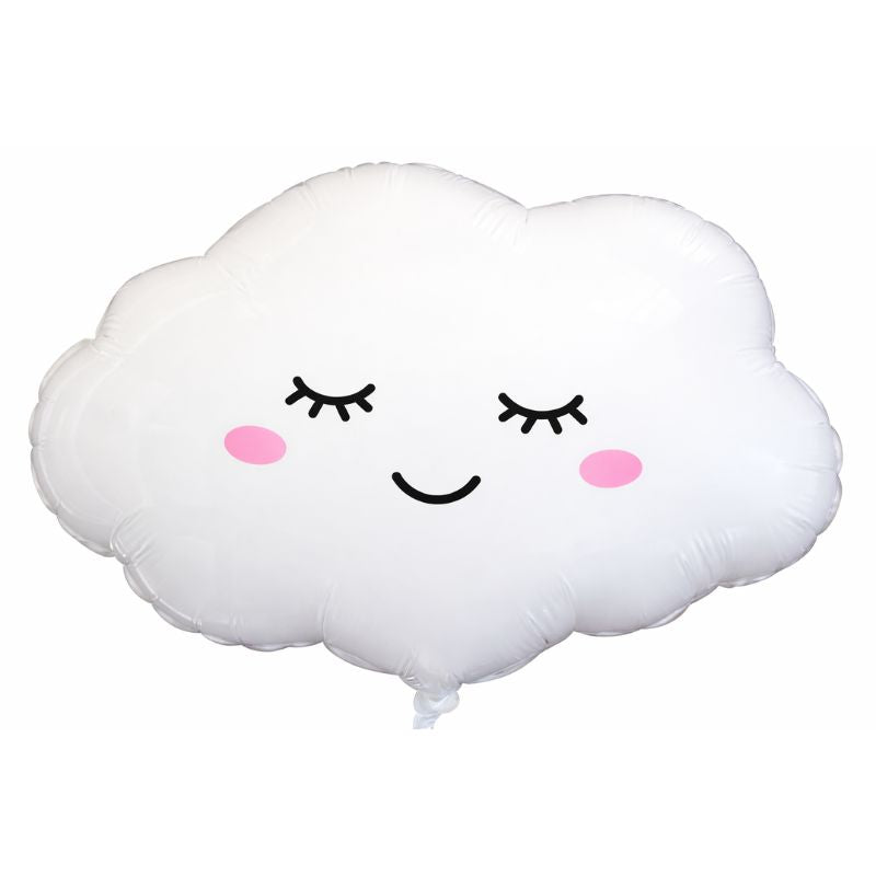 Balão Nuvem Branco Sorridente