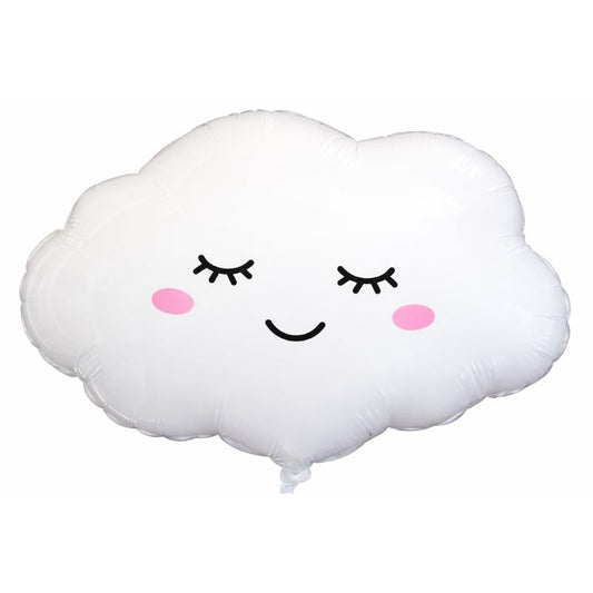 Balão Nuvem Branco Sorridente