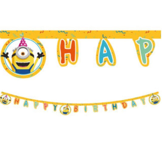 Banner Happy Birthday Minions