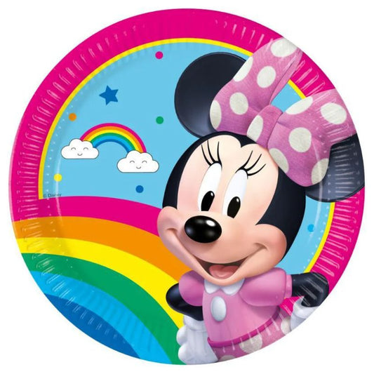 Pratos Minnie Rainbow 23cm
