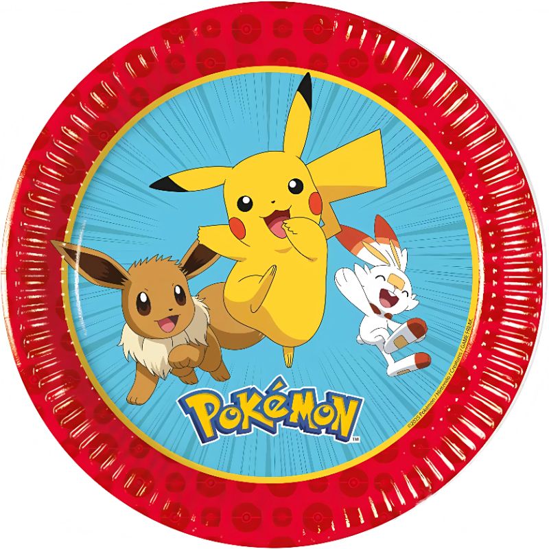 Pratos Pokémon 20cm