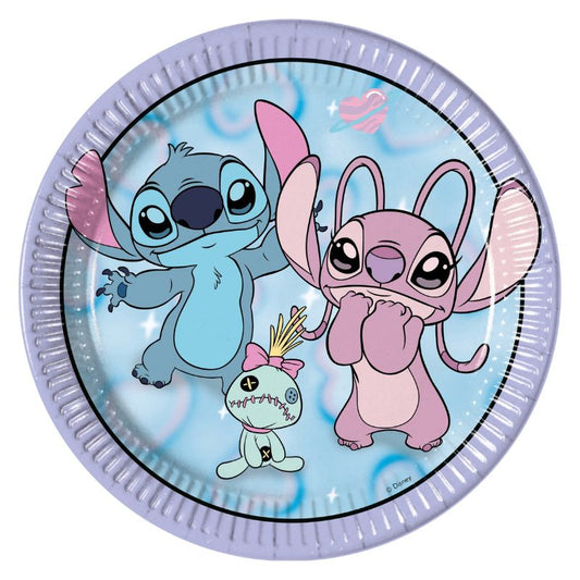 Pratos Stitch & Angel 23cm