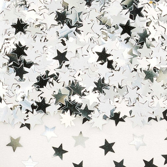 Confettis Estrelas Prateadas