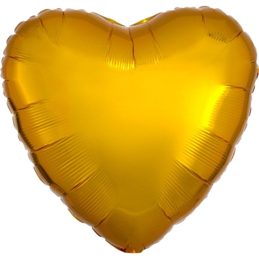 Balão Coração Dourado 43cm