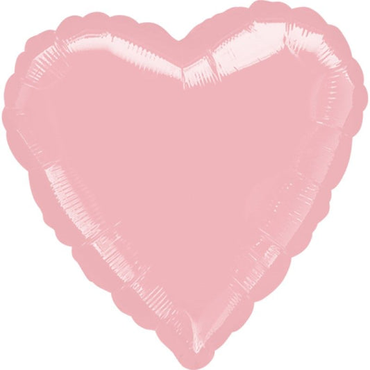 Balão Coração Rosa Pastel 43cm