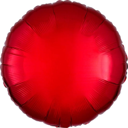 Balão Redondo Vermelho 43cm