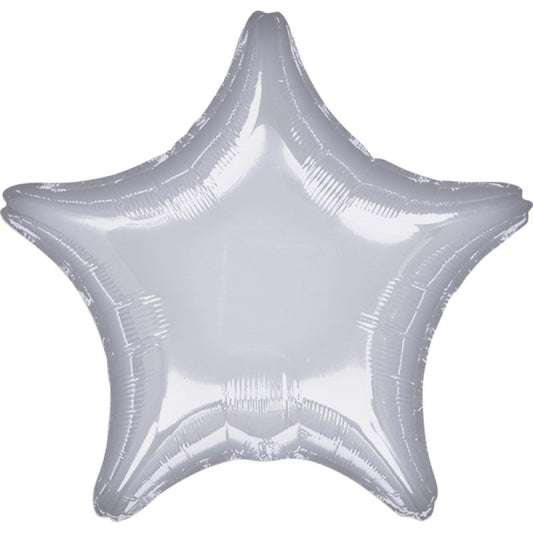 Balão Estrela Prateada 48cm