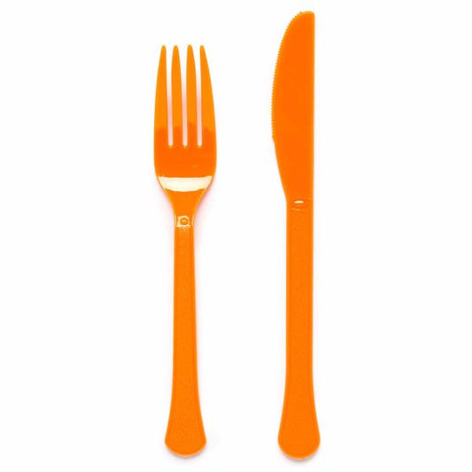 Talheres Laranja 24 unid.