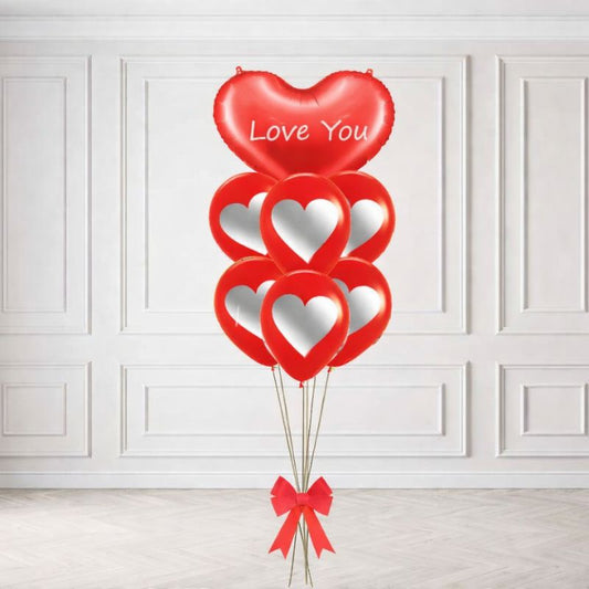 Arranjo de Balões Coração P...