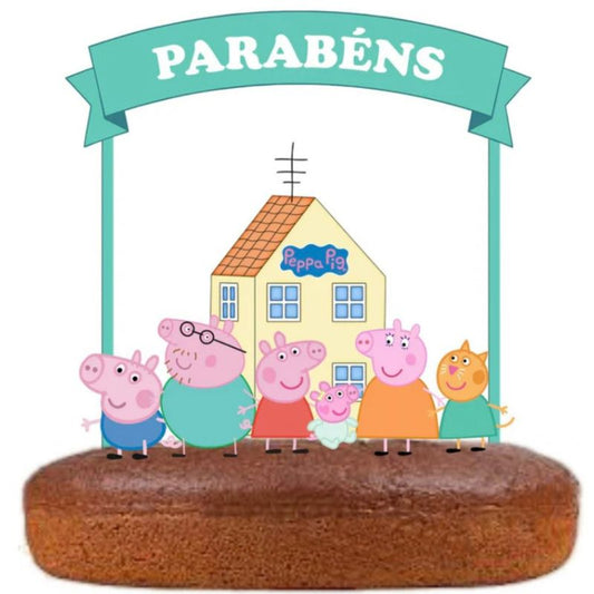 Topo de Bolo Porquinha Peppa