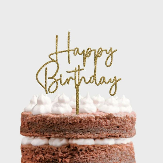 Topo bolo Happy birthday gl...