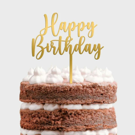 Topo de bolo happy birthday