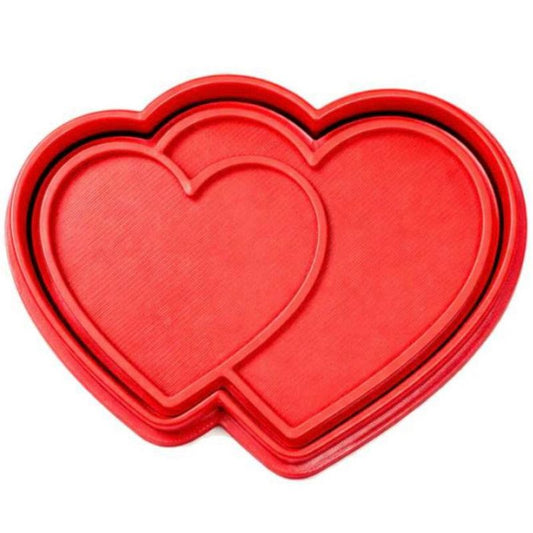 Cortador bolachas 2 coraçoes