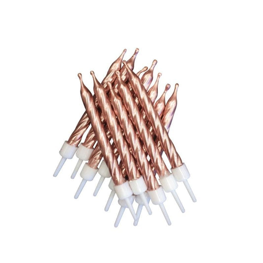 Velas Rose Gold Torcidas