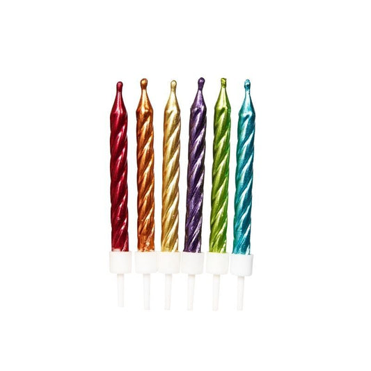 Velas Rainbow com Suportes