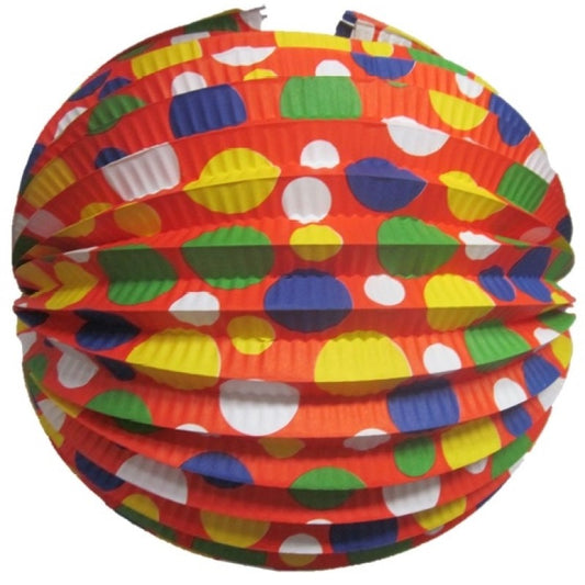 Balão de Papel Bolinhas 25cm