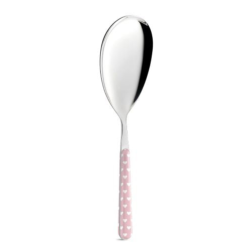 Colher Servir Corações Rosa
