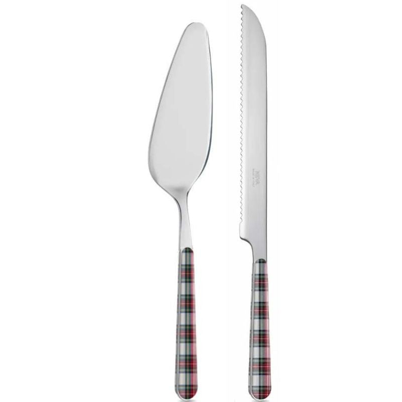Conj sobremes tartan branco