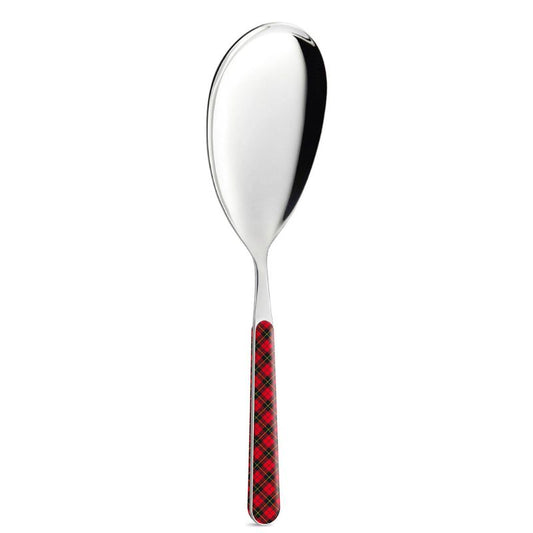 Colher servir tartan vermelho