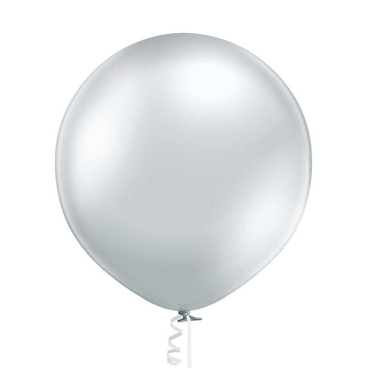 Balão Prateado Chrome 60cm