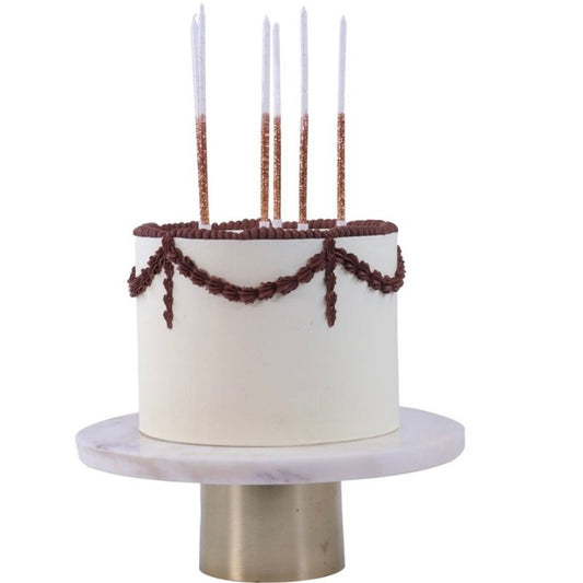 Velas Rose Gold Glitter