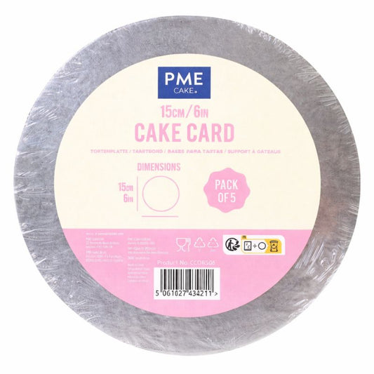 Pack 5 bases para bolos 30cm
