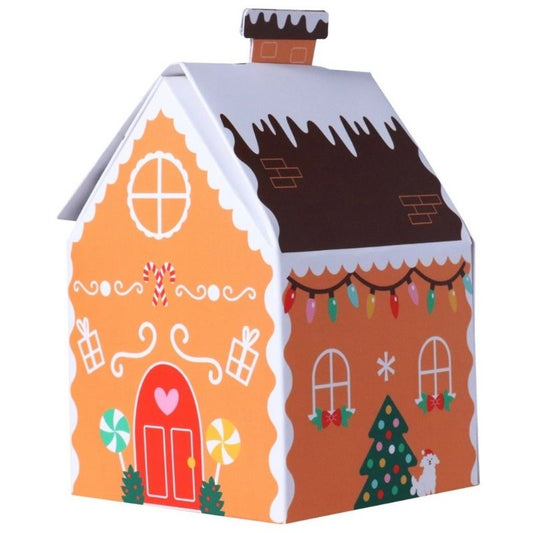 Conj. 4 caixas casa gingerb...