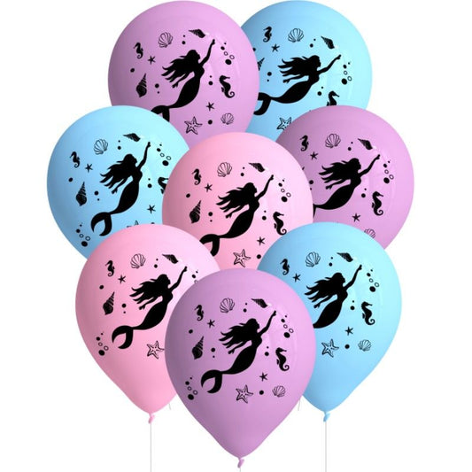 Balões Sereia Brilhante 27cm