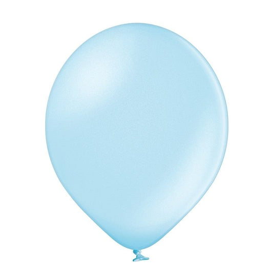 Balão Latex azul bebé pérol...