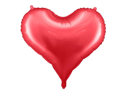 Balão metálico coração verm...