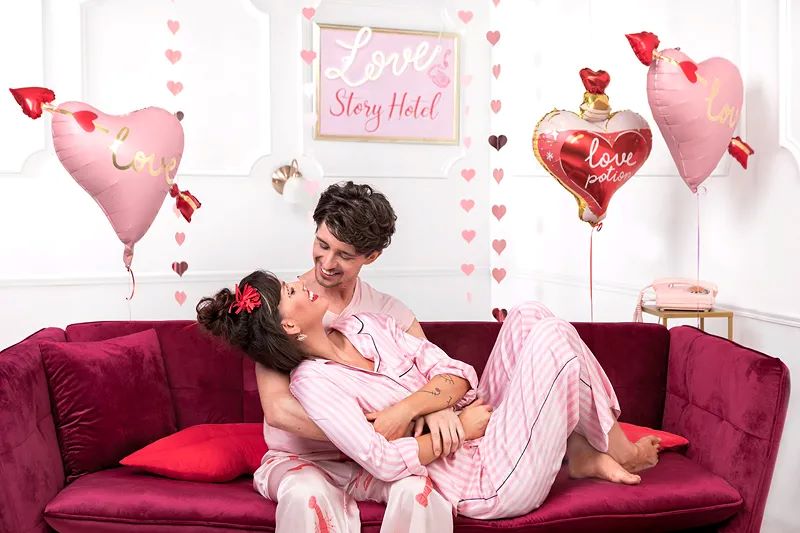 Balão Seta no Coração 76x55cm