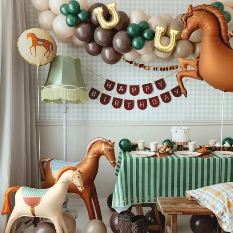 Balão Cavalo Creme, 86,5x73cm