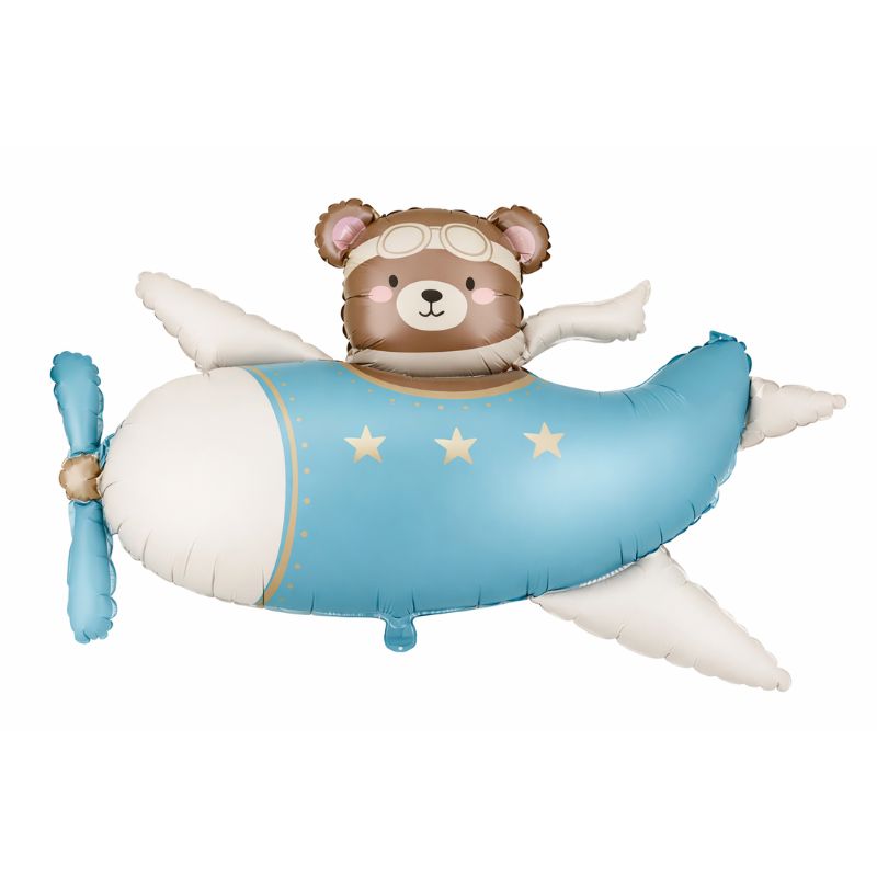 Balão Urso Avião Azul