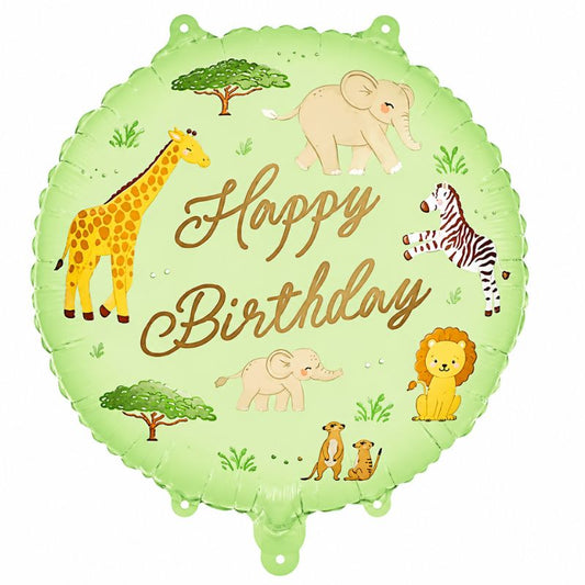 Balão Happy Birthday Safari